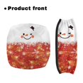 thumbnail image 2 of HELLHERO Playful Sparkling Big-Eyed Snowman Theme Rollator Walker Seat Back Covers Rollator Seat Covers & Easy Fit with Soft for Seniors Adult, 2 of 7