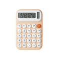 thumbnail image 2 of Solar Calculator, Portable Solar Battery Power Student Calculator, Large Button 12-Digit Financial Office Calculator with GT M+ M- Functions, Orange, 2 of 6