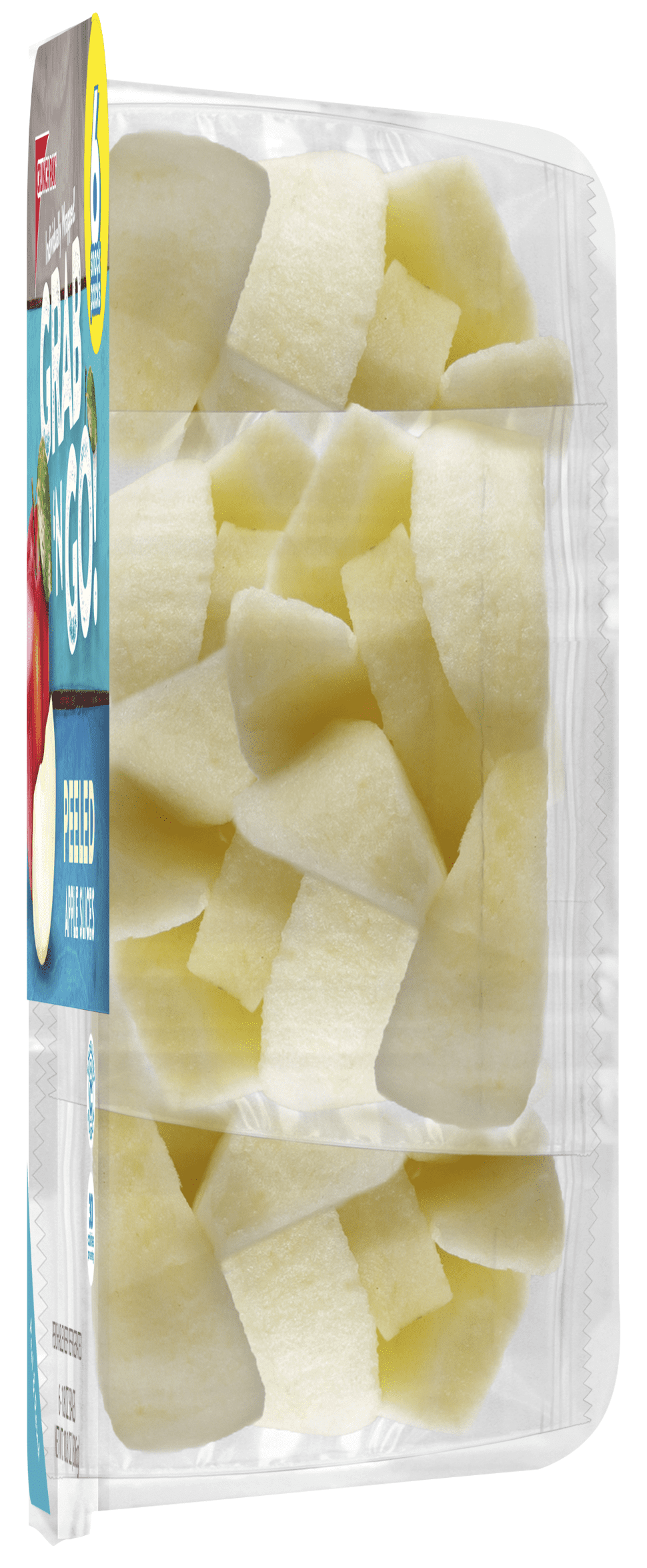 Crunch Pak Grab n Go Sliced Apples Multi-Pack Tray with Individually Wrapped Bags, 6 pack