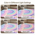 thumbnail image 7 of ODIKA Pink Mermaid Kawaii Galaxy Tie Dye Shaped Floormat Stain Resistant Low Profile for Dorm Room, Small Living Apartment, 7 of 7