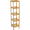 Oak, variant on 5-Tier Bamboo Standing Shelf, Narrow Square Storage Organizer Rack, Space-Saving Tower Shelf for Bathroom, Living Room, Kitchen and Plant Display