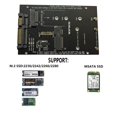 thumbnail image 3 of facefd Adaptateur Carte PCB 2 en 1 Double Slot NGFF M.2/MSATA vers SATA III, 3 of 7