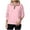 Pink, variant on idosla Women's Quilted Sweatshirts Zipper Neck Long Sleeve Textured Solid Casual Loose Fashion Fall Pullover Tops (White, M)