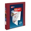 Avery Heavy Duty View 3 Ring Binders, 1" One Touch Slant Rings, 1 Red Binder (79136)