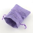 thumbnail image 2 of Generic Polyester Drawstring Bags Lilac Wedding & Christmas Occasion 10 Pcs 13.5x9.5cm Gift Bags, 2 of 4