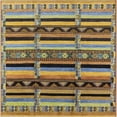 thumbnail image 1 of Ahgly Company Machine Washable Indoor Square Industrial Modern Sepia Brown Area Rugs, 6' Square, 1 of 7