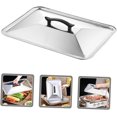 thumbnail image 2 of 1PCS Fish Grill Tray Cover Basting Cover for Plancha Bache Barbecue Grill Covers Baking Pans Frying Pan Rectangular Cover, 2 of 5