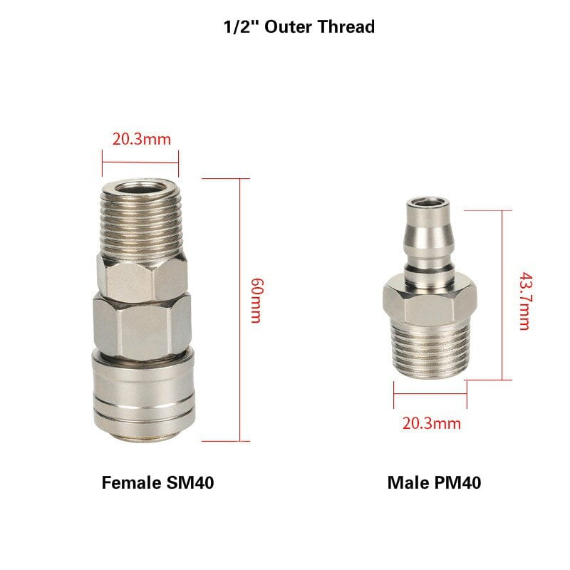 Air Compressor Connectors High Pressure Coupling C type Pneumatic