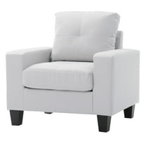 Glory Furniture Newbury Accent Chair in White Color