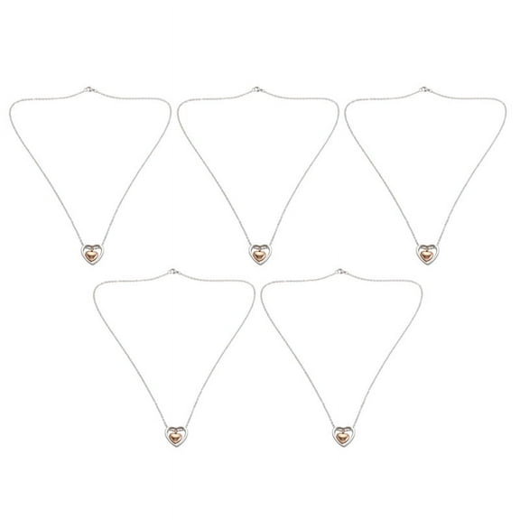5X Double Heart Cremation Urn Necklace Pendant Funnel Fill Kit Keepsake Memorial Ashes