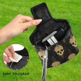 thumbnail image 4 of Haosy Gold Skull Golf Mallet Putter Cover Strong Magnetic Leather Golf Club Headcover Closure, 4 of 7