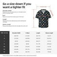 thumbnail image 5 of Balery Fast Food Camisa Casual de Manga Corta con Botones para Hombre, Texturizada, Estilo Cubano, para Playa, Verano-Small, 5 of 5