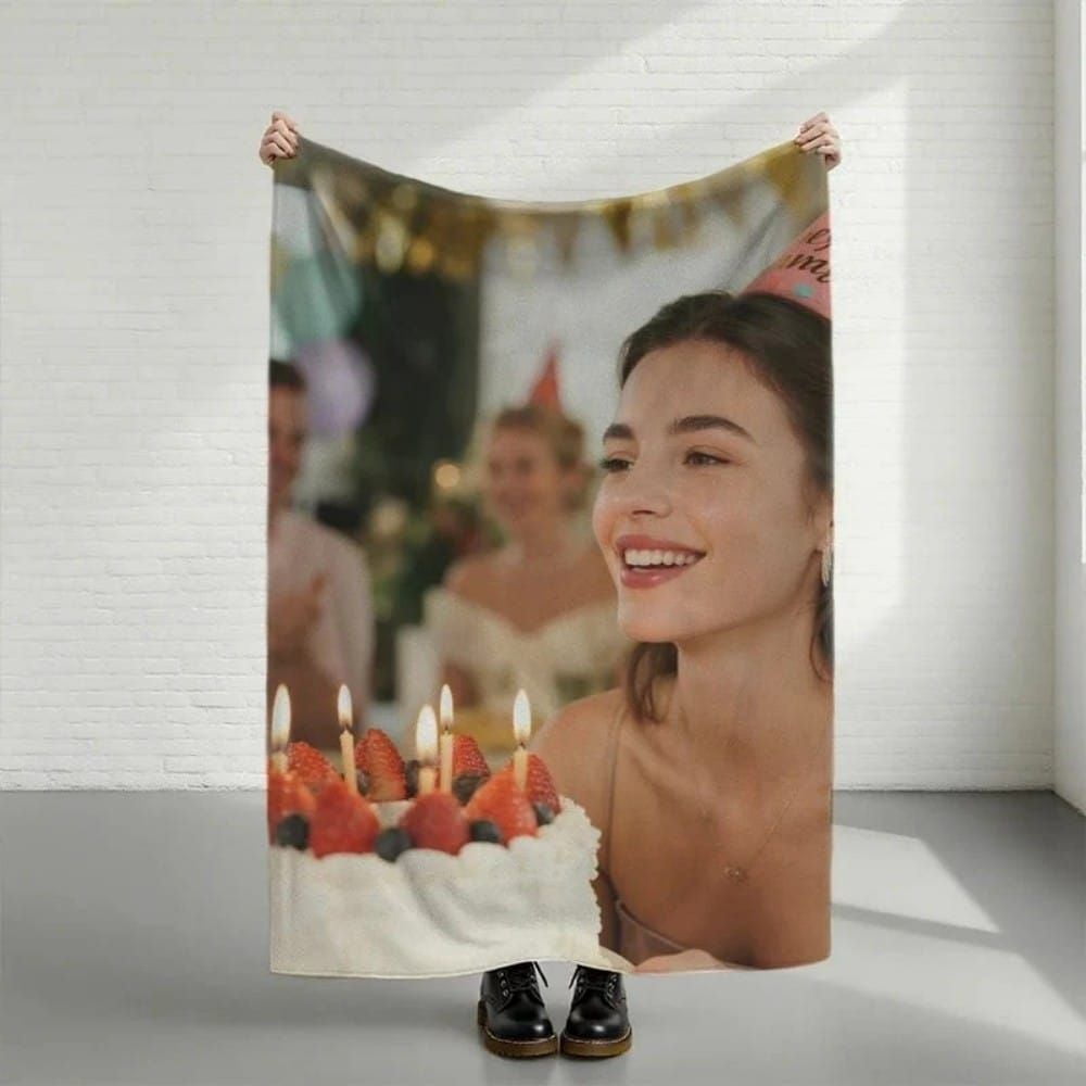 Custom Halloween Blanket Soft Microfiber for Sofa Bed Porch Travel Gift