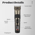 thumbnail image 2 of Cordless 5-Speed Quiet Pet Hair Clipper with LCD Display for Small and Large Dogs Cats, 2 of 8
