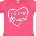 thumbnail image 4 of Inktastic I Love My Meemaw in White Chalk Heart Boys or Girls Baby Bodysuit, 4 of 5