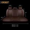 thumbnail image 6 of OTOEZ Universal Car Seat Cover Full Set PU Leather 5 Seats Front Rear Seat Cushion, 6 of 10