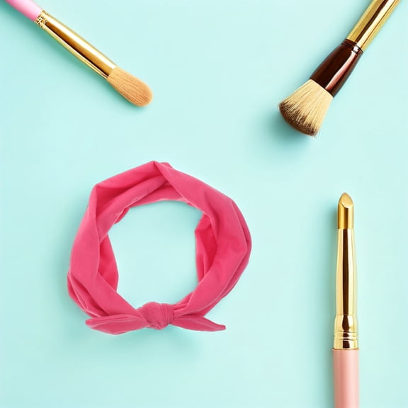 UPOUART Yoga Headbands 6-Pack Multicolor Knotted Design Elastic Sweat-Wicking Workout Hairbands