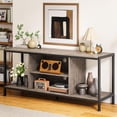 thumbnail image 4 of LINJH TV Stand for TVs up to 65 Inch,Entertainment Center with Open Storage Shelves,TV Media Console Table for Living Room and Bedroom, Gray, 4 of 9