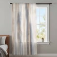 thumbnail image 4 of Beige Gray Sheer Curtains 45 Inches Long, Abstract Grunge Mottled Neutral Texture Light Filering Curtains, Breathable Simi Curtain Privacy Drapes for Kitchen Bathroom Small Window Treatment, 4 of 9