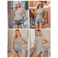 thumbnail image 7 of Yawrut Women's 3-piece set Short Sleeve Side Pleated Waist Classic Maternity T-shirt, 7 of 7