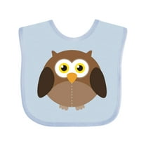 Inktastic Owl Fat Brown Boys or Girls Baby Bib