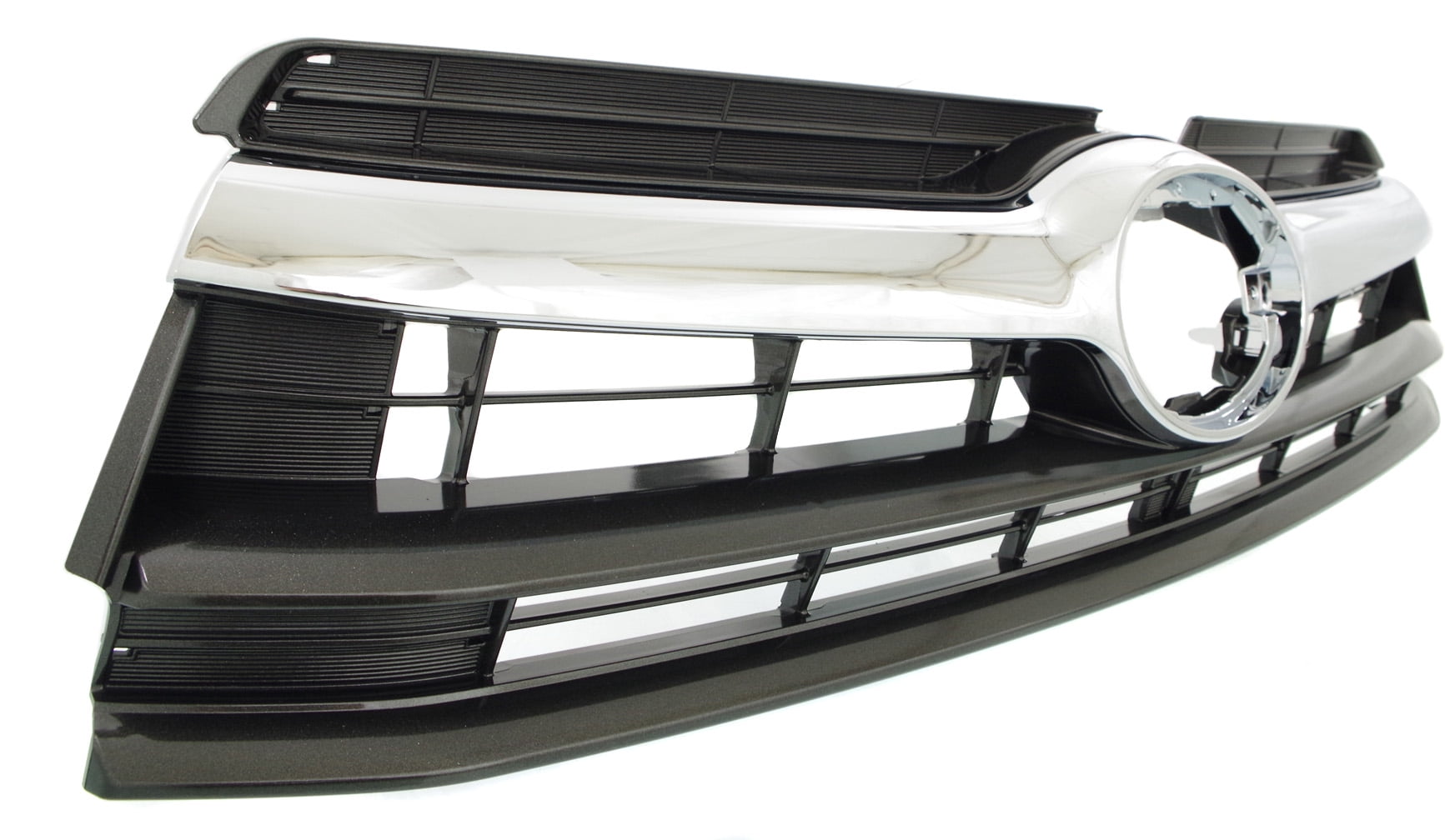Grille Assembly Compatible With 2014-2016 Toyota Highlander Gray Shell and Insert
