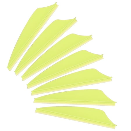 Uxcell Arrows Vanes 100 Pack 1.65 Inch Arrow Fletching Archery Arrow Feather Shield Fletch for DIY Target Shooting Yellow 1.65 in Yellow