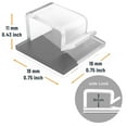 thumbnail image 4 of Cable Clips with Strong Self-Adhesive, XIAOXI R Shape Cable Management TV PC Wire Holder Sticky Tidy and Organizer Cord and Wires - 40 Pcs (Clear), 4 of 6