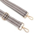 thumbnail image 2 of Wrapables Wide Adjustable Crossbody Handbag Strap, Women's Replacement Bag Strap for Purses, Khaki Stripes, 2 of 4