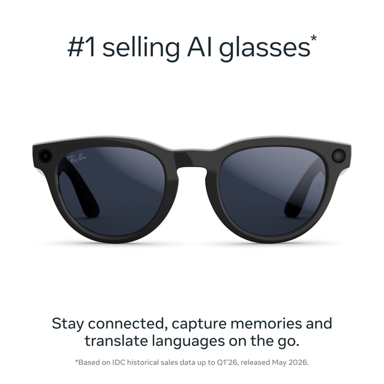 Ray-Ban Meta (Gen 2), Headliner, Shiny Black, Transitions