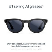 Ray-Ban Meta (Gen 2), Headliner, Shiny Black, Transitions® Sapphire Lenses | Smart AI Glasses