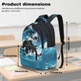 thumbnail image 6 of KUIFORTI Blue Shark Bookbag and Lunch Box Boys Backpack Pencil Pouch for Elementary Primary Middle School Fashion Kid School Bag Set 4 Piece Back to School Gifts, 6 of 7