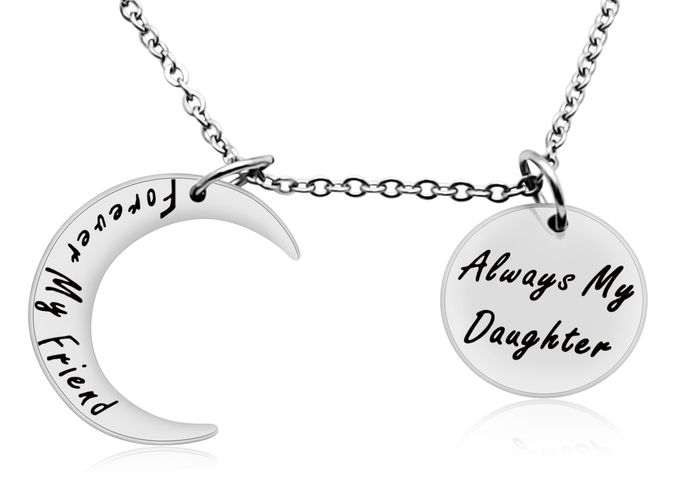 Sheridanstar Daughter Necklace Gift From Mom Dad Parents Always My Daughter Forever My Friend I Love You Moon Pendant Necklace Walmart Com Walmart Com Sheridanstar Daughter Necklace Gift From Mom Dad Parents Always My Daughter Forever My Friend I Love You Moon Pendant Necklace Walmart Com Walmart Com