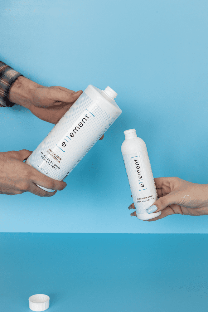 E11ement Inc. HOCL Hypochlorous Acid Facial Cleansing Mist - 500ml Refill Aftercare