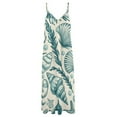 thumbnail image 4 of Beach Seashell Starfish Sleeveless Dress for Women Clothing Female Women's Summer Skirt, 4 of 7