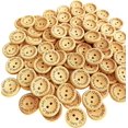 thumbnail image 1 of 100PCS Botones de madera para coser y hacer a mano con amor Botón de madera Tamaño aleatorio oso de fresa Hogar, 1 of 5