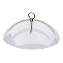 Baright 26 Cm Plastic Squirrel Baffle Protects Hanging Feeders Weather Rain Guard No Tool Install Clear Baffle Weather Guard Durable Weather Resistant for Outdoor Wild Bird Seed Feeder