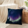 thumbnail image 4 of LALILO Throw Pillow Covers Colorful Polar Arctic Northern Lights Cushion Cover 18" x 18", 2 Pack, 4 of 6