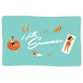 thumbnail image 4 of Hello Summer, Pool Scene (Cotton Canvas Apron, Kitchen Cooking, Baking, Grilling, Unisex with Pockets), 4 of 5
