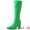 Green, variant on Women's Boot Pointed Toe Side Zip Chunky Heels Knee High Boots Green 10