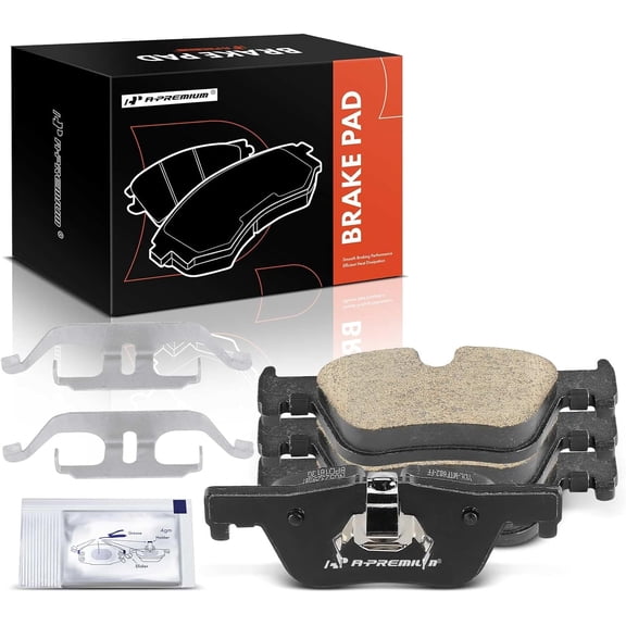 A-Premium Rear Ceramic Disc Brake Pads Set Compatible with BMW 320i 328d 328i 330i 320i/328d/328i/330i xDrive 328i GT xDrive 428i 430i 428i/430i xDrive 428i/430i Gran Coupe 228i 230i 4 Pcs