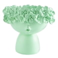thumbnail image 2 of Vikakiooze Home Decor Cute Flower Wreath Girl Vases Crown Doll Head Container Planter Resin Craft Home, 2 of 7
