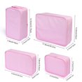 thumbnail image 3 of Juego de 6 unidades Packing Cubes JJ POWER Travel con bolsa para zapatos (rosa), 3 of 6
