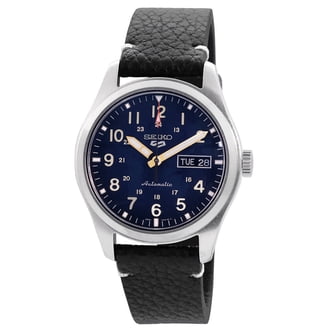 Seiko 5 Sports Automatic Men's Watch, Leather Strap, 100M Water
