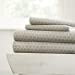 thumbnail image 2 of Linen Market 4 Piece Sheet Set Patterned, Full, Honeycomb Gray, 2 of 10