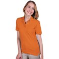 thumbnail image 1 of BlueGeneration Ladies Short Sleeve Teflon Treated Piques No Pocket - Orange 2 Extra Large Solid, 1 of 1