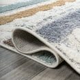 thumbnail image 6 of JONATHAN Y SANTA THERESA 3 x 5 Area Rug, Faiza Moroccan Striped Geometric - Multi/Cream, SNT106A-3, 6 of 10