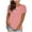 Pink summer tops for women, variant on pimelu T Shirts for Women Womens Tops Plus Size Casual Crewneck Comfy Breathable Sports Tunic Tshirts Casual Solid Short Sleeve Going Out Tops for Women