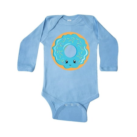

Inktastic Blue Donut Gift Baby Boy or Baby Girl Long Sleeve Bodysuit
