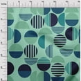 thumbnail image 3 of oneOone Georgette Viscose Light Mint Green Fabric Geometric Sewing Material Print Fabric By The Yard 42 Inch Wide, 3 of 4